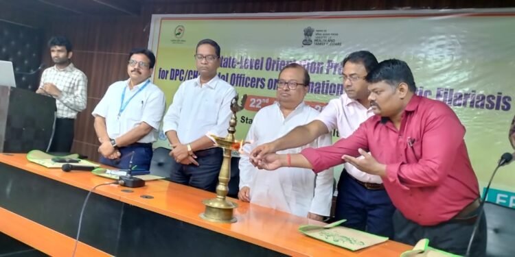 राज्य के सभी जिलों के डी.पी.सी. का फ़ाइलेरिया उन्मूलन कार्यक्रम पर किया गया उन्मुखीकरण